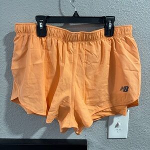 New Balance Women's Athletic Shorts in Bright Orange